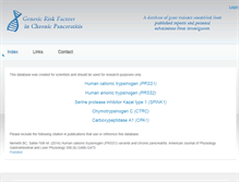 Tablet Screenshot of pancreasgenetics.org